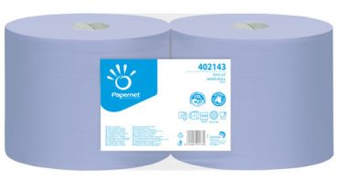 Rola hartie industriala albastra 2 straturi, Papernet